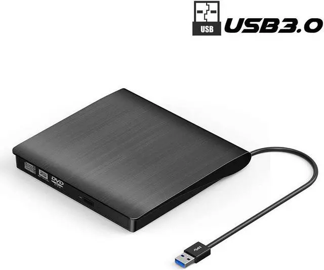 Alt view image 3 of 7 - External DVD Drive, SUMBOAT USB 3.0 Portable Slim DVD CD Rom Burner Rewriter Driver,High Speed Data Transfer for Laptop Mac 10 OS Windows XP /2003/Vista/Win 7/ Win 8/Win 10 Linux
