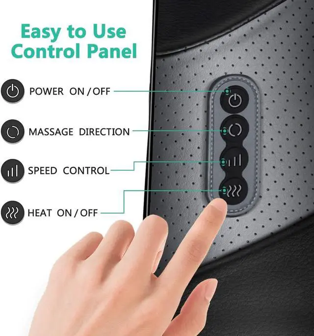 Alt view image 3 of 7 - Medcursor Neck and Shoulder Massager with Heat, 3D Shiatsu Deep Tissue Kneading Massage Pillow for Back, Leg, Body Muscle Soreness Relief