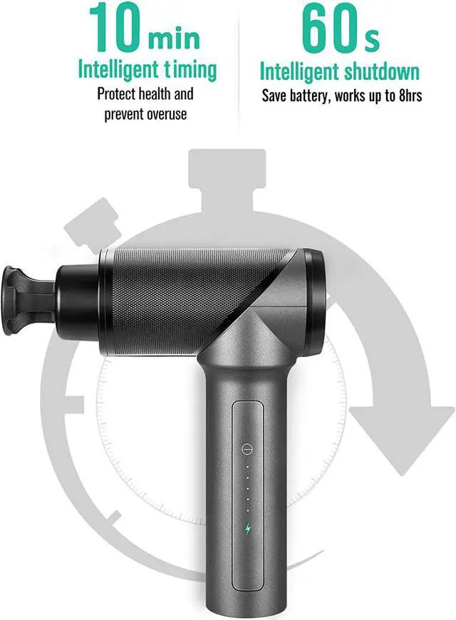 Alt view image 2 of 7 - Medcursor Massage Gun,Handheld Deep Tissue Massager Gun,Portable Muscle Massage Gun for Soreness Relief, High-Intensity Vibration Powerful Brushless Motor