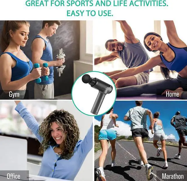 Alt view image 7 of 7 - Medcursor Massage Gun,Handheld Deep Tissue Massager Gun,Portable Muscle Massage Gun for Soreness Relief, High-Intensity Vibration Powerful Brushless Motor
