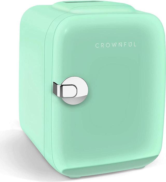 CROWNFUL Mini Fridge, 4 Liter/6 Can Portable Cooler and Warmer