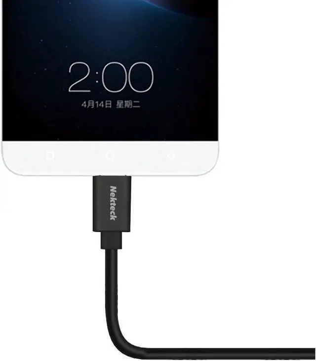 Alt view image 4 of 7 - Nekteck [3PACK] USB 3.1 USB-C to USB A Male 56k ohm resistor 3.3ft Data Charging Cord Reversible Design for Macbook 12 Inch, LG G5/G6, Galaxy S8 S8 Plus/ S9 S9Plus/ Pixel2/ Pixel2 XL More, Black