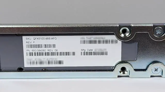 Alt view image 6 of 6 - Juniper QFX5100-48S-AFO QFX5100-48S-AFO Layer 3 Switch