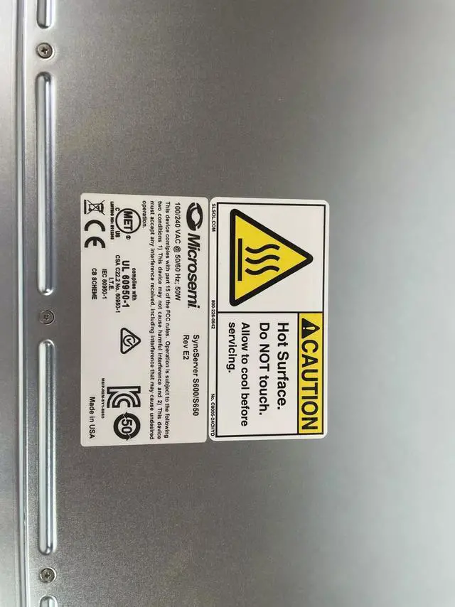 Alt view image 8 of 9 - MICROSEMI S650 SYNCSERVER GNSS-REFERENCED MODULAR TIME SERVER