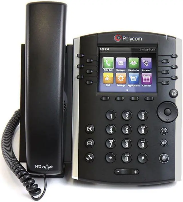 Alt view image 3 of 8 - Polycom VVX 411 (2200-48450-025) VVX 411 12-line Desktop Phone