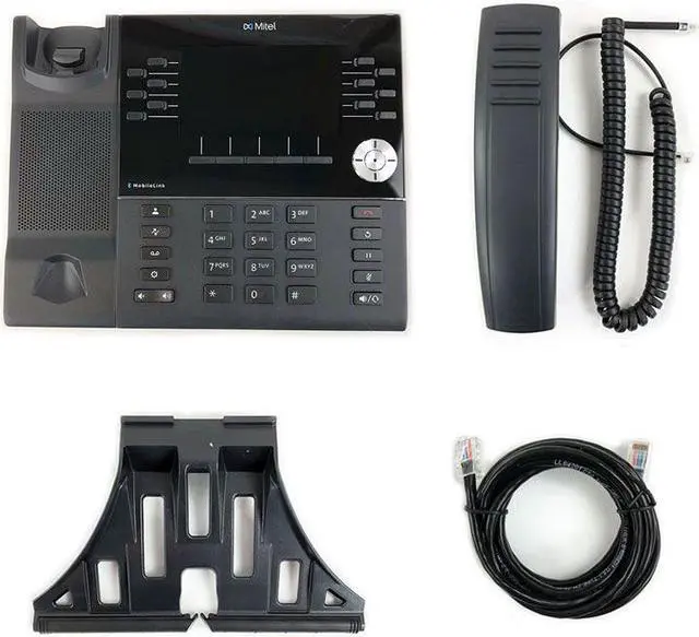 Alt view image 2 of 12 - Mitel MiVoice 6930 IP Phone - Cable - Wall Mountable, Desktop - Black