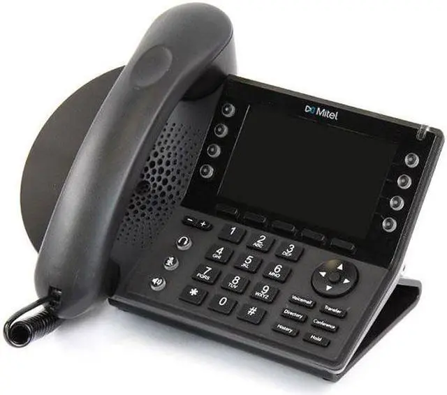 Alt view image 3 of 12 - Shoretel IP 485G IP485G VoIP POE black business gigabit telephone phone