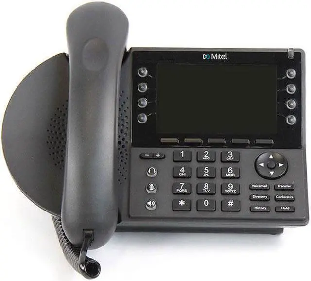 Alt view image 4 of 12 - Shoretel IP 485G IP485G VoIP POE black business gigabit telephone phone