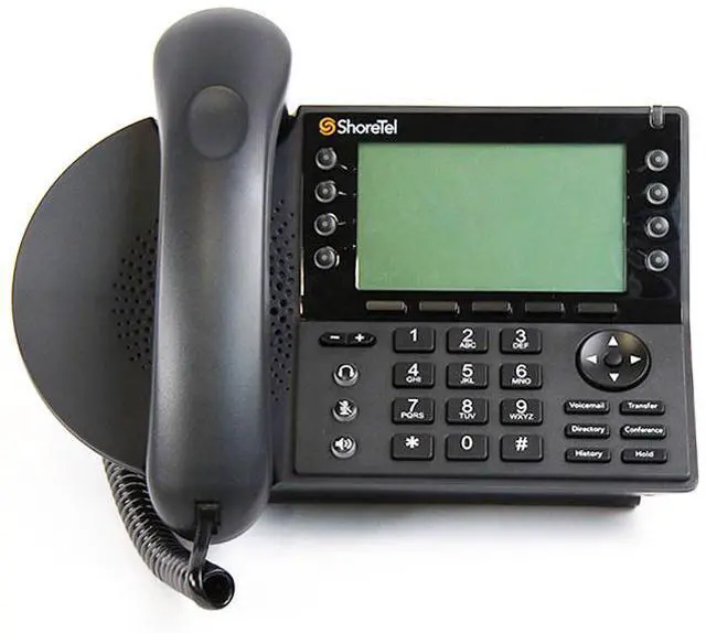 Alt view image 2 of 4 - ShoreTel 480 IP Phone - Cable - Black