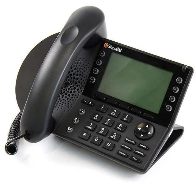 Alt view image 4 of 4 - ShoreTel 480 IP Phone - Cable - Black