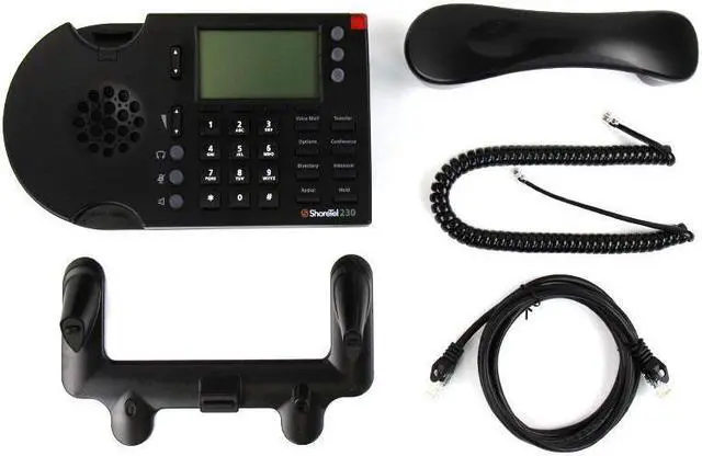 Alt view image 2 of 4 - ShoreTel ShorePhone IP 230 3-Line IP Telephone (Black)-3pack
