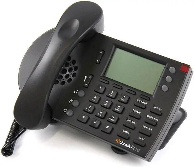 Alt view image 4 of 4 - ShoreTel ShorePhone IP 230 3-Line IP Telephone (Black)-3pack