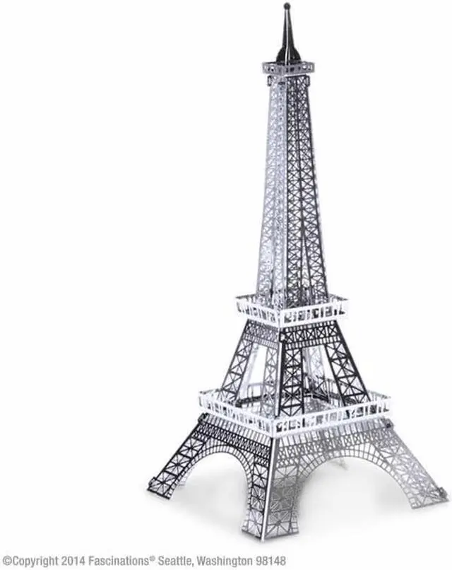 Alt view image 10 of 10 - Metal Works The Eiffel Tower 3D Laser Cut Model Marvel