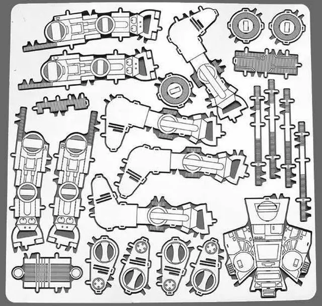 Alt view image 13 of 15 - Star Wars AT-AT Walker Metal Earth Model Kit