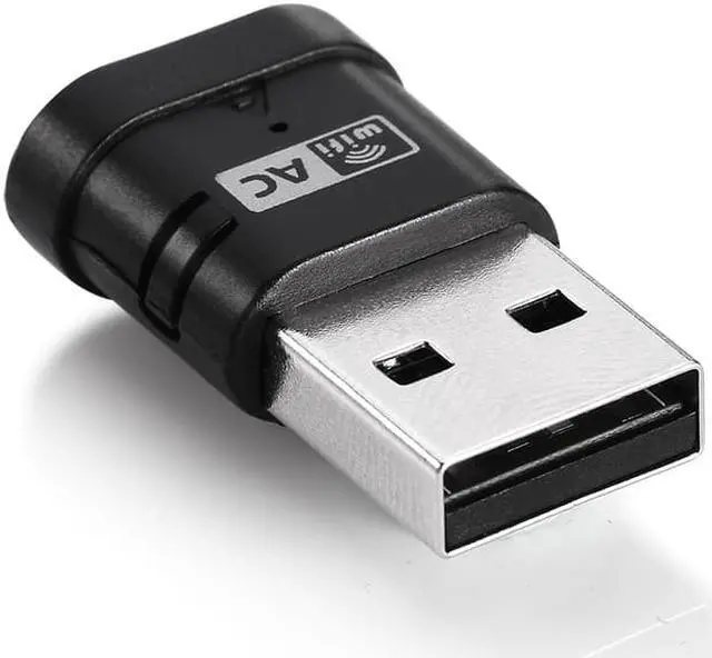 Alt view image 2 of 5 - 1 pcs Mini USB WiFi Adapter AC 600Mbps Wireless Aerial PC Network Card Dual Band 2.4+5.8Ghz 802.11AC Wi fi USB Lan Ethernet Receiver