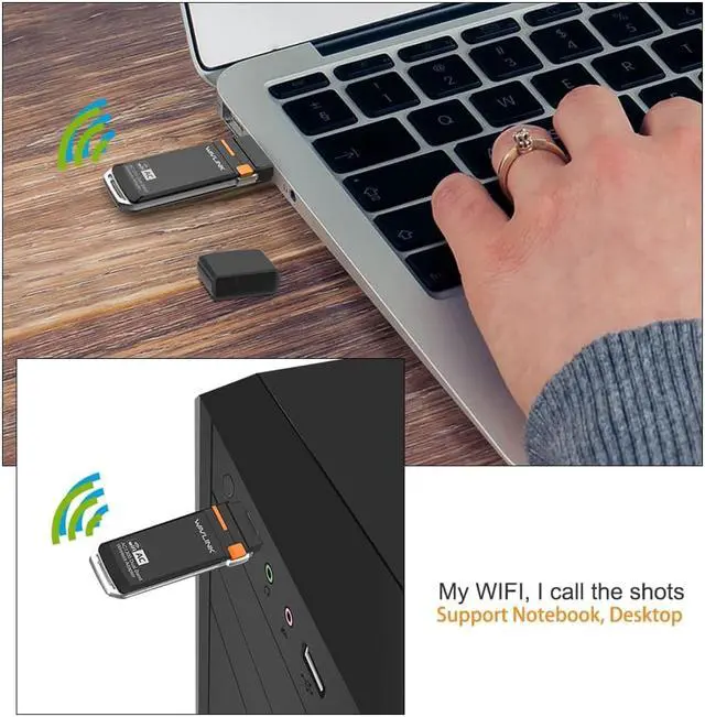 Main image of 1 pcs AC1300 USB 3.0 Mini WIFI Dongle Adapter 2.4G/5G Dual Band Wireless Network Card wifi supports Windows XP/Vista/7/8/10 PC