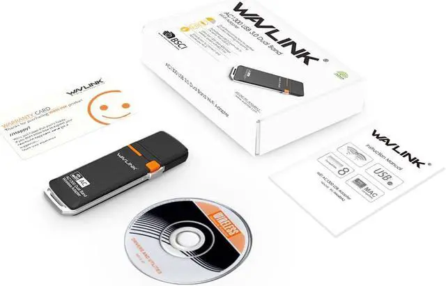 Alt view image 3 of 4 - 1 pcs AC1300 USB 3.0 Mini WIFI Dongle Adapter 2.4G/5G Dual Band Wireless Network Card wifi supports Windows XP/Vista/7/8/10 PC
