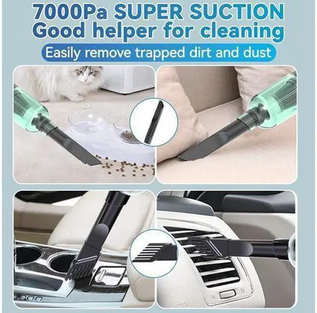 Alt view image 4 of 7 - Compressed Air Duster, Electric Air Duster 50000RPM Rechargeable, Cordless Air Blower and Vacuum Cleaner 2-in-1 Replaces Compressed Air Cans Canned Air for Cleaning Computer Keyboard Camera