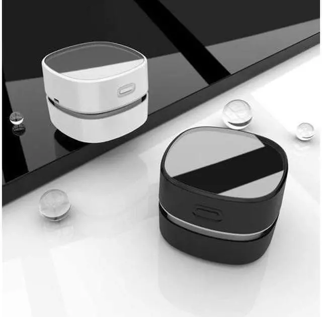 Alt view image 3 of 6 - Desktop Vacuum cleaner,Mini table dust sweeper Energy Saving with auto power-off function,High endurance up to 400 mins,Cordless&360º Rotatable Design for Keyboard/Home/Office(black charging)