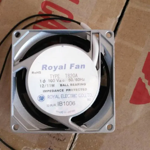 Main image of Original T820A T821A T822A T825A T826A T827A 8CM ROYAL FAN 100V 115V cooling fan