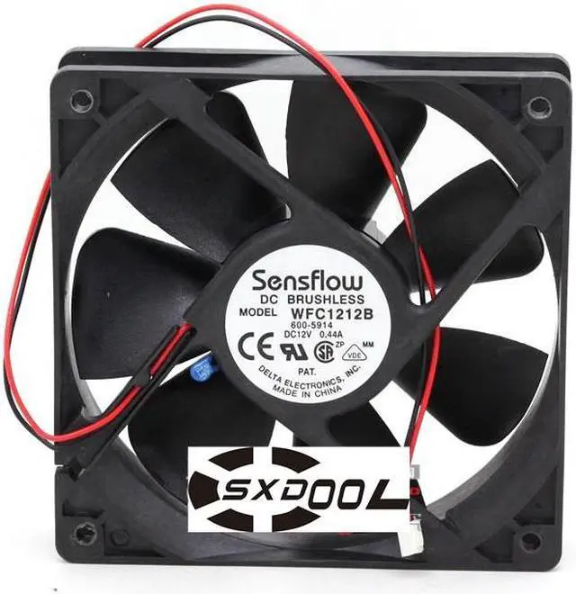 Main image of NEW original Delta Sensflow WFC1212B 12cm 12025 temperature control double ball mute case cooling fan