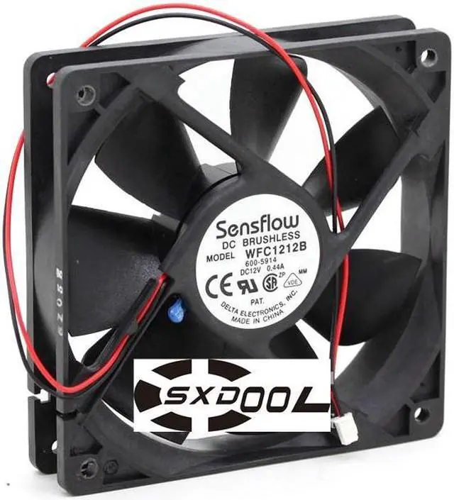 Alt view image 2 of 4 - NEW original Delta Sensflow WFC1212B 12cm 12025 temperature control double ball mute case cooling fan
