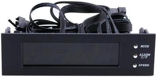 Alt view image 5 of 7 - Computer 5.25" Front Panel Bay 3 Channel automatic temperature CPU Case fan speed controller w/ HDD PC Temp Sensor LED Display