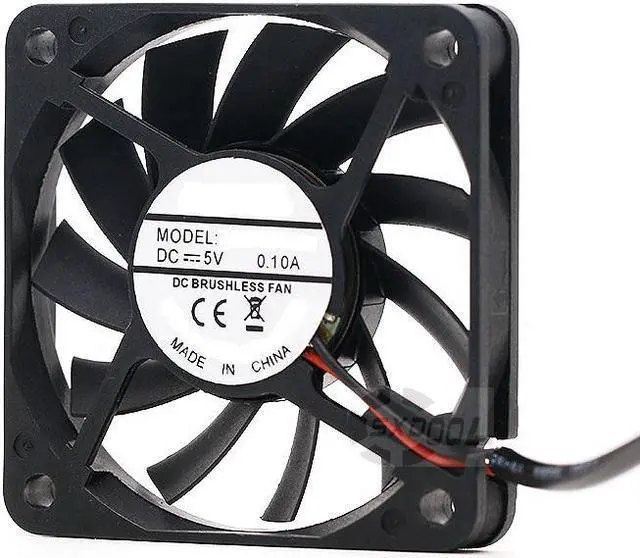 Alt view image 2 of 5 - 5V ultra-quiet 6CM ultra-thin USB interface, router, power cat, light cat, cooling fan 6010 0.10A 16CFM double ball Backpacking, camping tents to ventilate heat, carry a lightweight fan with you