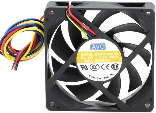 Alt view image 2 of 5 - NEW original AVC DE07015B12L 7CM 12V 0.3A 7015 AVC CPU ball fan main board 4pin port