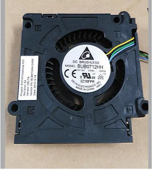 Alt view image 2 of 3 - DELTA BUB0712HH-DH09 DC12V 0.68A Turbofan 4-wire 4-pin