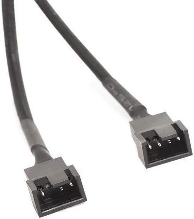 Alt view image 5 of 6 - PC Fan Splitter Extension Cable - 1 to 2 PWM Fan Splitter Compatible with 3 Pin & 4 Pin PC Cooling Fans, 10 inch Braided Black Sleeve Nylon Braided Cable (2 Pack)