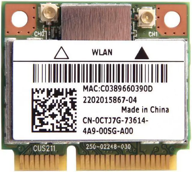 Alt view image 2 of 7 - Atheros AR5B22 Killer N1202 300M 802.11a/b/g/n WiFi + BT 4.0 Dual Band Wlan Card