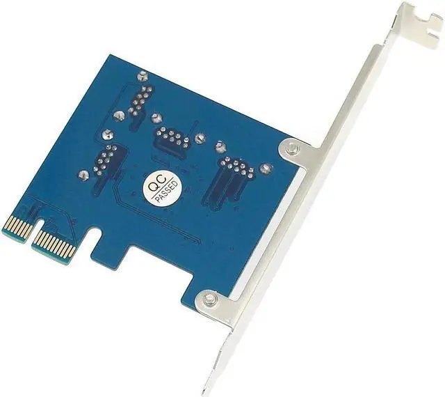 Alt view image 6 of 7 - PCIE 1 TO 4 PCI Express 1X Slots PCI-E X1 To PCI-E X16 Graphic Card Slot Riser Card Mini ITX To External 4 PCI-E Slot Adapter PCIe Port Multiplier Card For BTC LTC