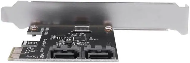 Alt view image 4 of 5 - Mining Card High Speed PCIe PCI Express to 6G SATA3.0 2 Port SATA III 6G Controller Expansion Card Adapter With High/Low Profile Bracket