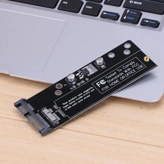 Alt view image 2 of 5 - 6+12pin SSD to SATA Converter Card Board for Apple 2010 2011 for MacBook Air A1370 A1369 SSD to 2.5" SATA 22pin