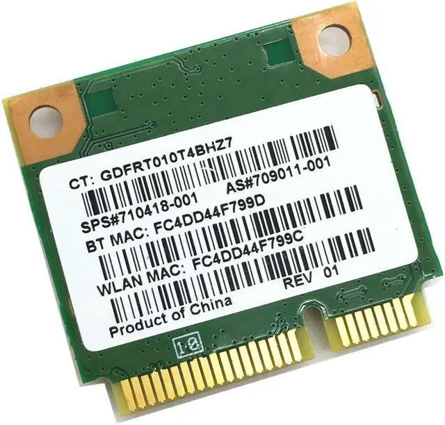 Alt view image 3 of 4 - MT7630E Wireless 150Mbps 802.11BGN Network Mini PCI-E Adapter SPS:710418-001 Laptop Wifi Card for Pavilion m4 m6 envy14 16