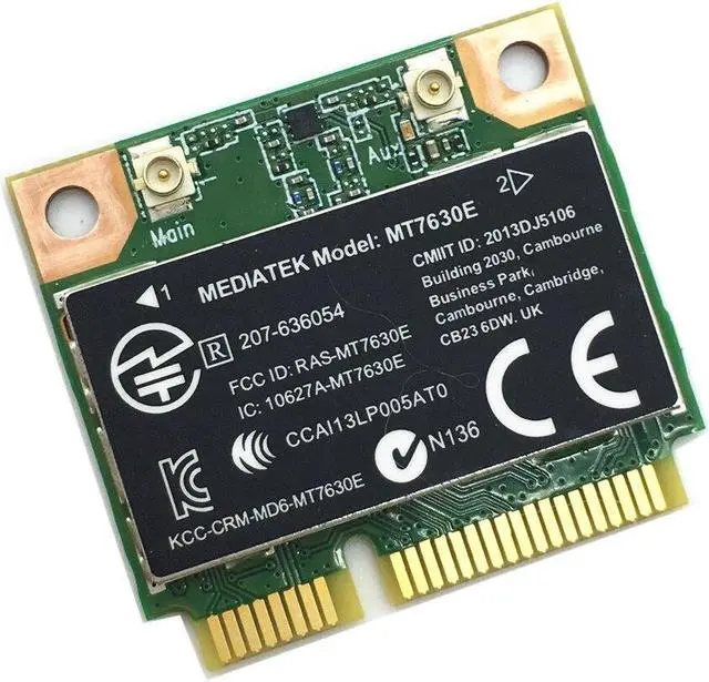Alt view image 4 of 4 - MT7630E Wireless 150Mbps 802.11BGN Network Mini PCI-E Adapter SPS:710418-001 Laptop Wifi Card for Pavilion m4 m6 envy14 16