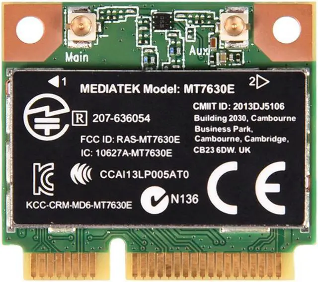 Main image of For Intel MT7630E 2.4G WiFi Wireless Bluetooth 4.0 PCI-E Half Wifi Card