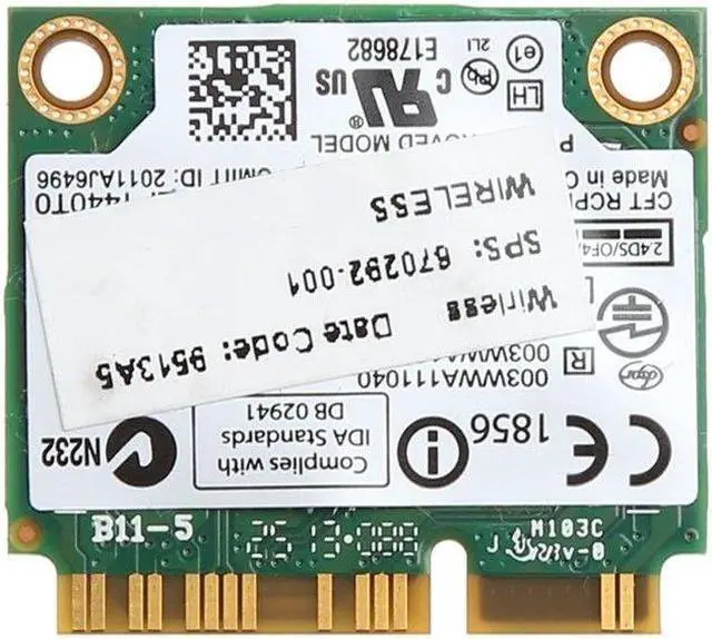 Alt view image 4 of 7 - 2.4/5G 300M WiFi Bluetooth 4.0 Wireless Half Mini PCI-E Card For Intel 6235ANHMW