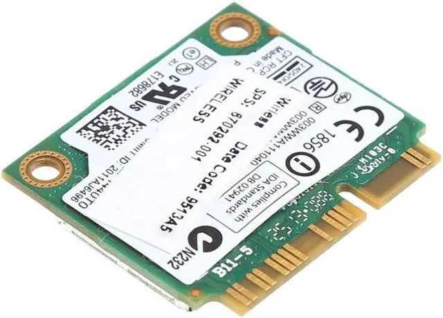 Alt view image 6 of 7 - 2.4/5G 300M WiFi Bluetooth 4.0 Wireless Half Mini PCI-E Card For Intel 6235ANHMW