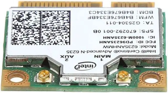 Alt view image 7 of 7 - 2.4/5G 300M WiFi Bluetooth 4.0 Wireless Half Mini PCI-E Card For Intel 6235ANHMW