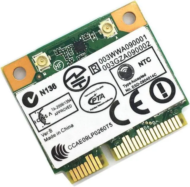 Alt view image 3 of 4 - Atheros AR5B195 AW-NB037H MINI PCI-E  Wifi 150Mbps + Buletooth 3.0 Card