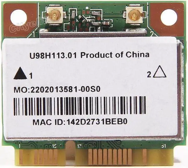 Alt view image 2 of 6 - RTL8188EE Realtek Wireless 802.11bgn Wifi Half Mini PCI-E Wlan Network Card