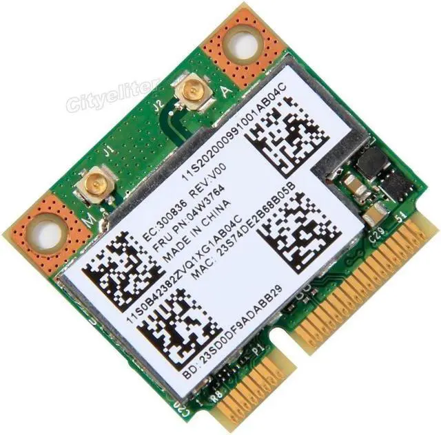 Alt view image 3 of 5 - For Lenovo Laptop BCM943228HMB 04W3764 MINI PCI-E Wireless WIFI Card BT 4.0