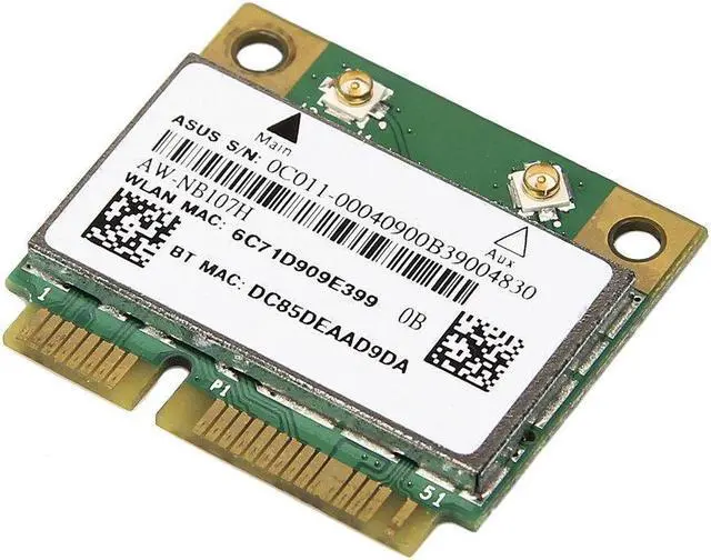 Alt view image 4 of 5 - 300M BCM943142HM 802.11B/G/N Mini PCI E Bluetooth 4.0 Wireless WiFi Card