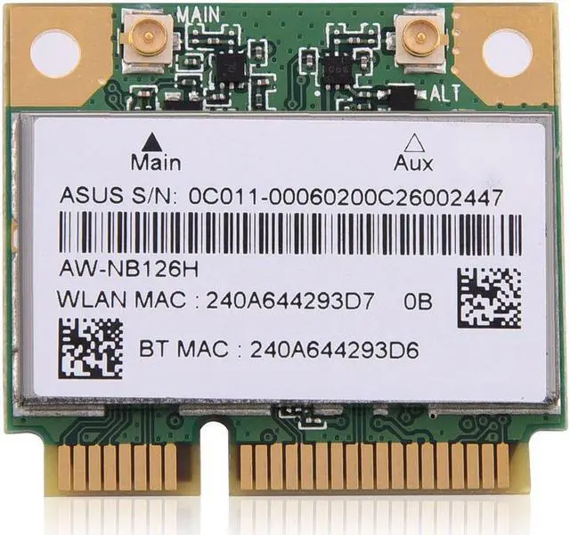 Alt view image 2 of 7 - Bluetooth 4.0 Mini PCI-E 150M 802.11B/G/N WIFI Wireles Card For Atheros AR5B225