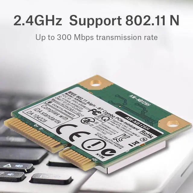 Alt view image 6 of 7 - Bluetooth 4.0 Mini PCI-E 150M 802.11B/G/N WIFI Wireles Card For Atheros AR5B225