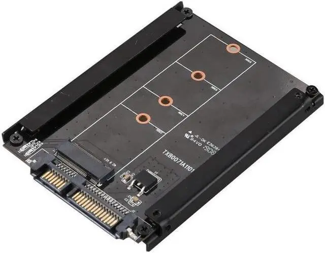 Main image of M.2 NGFF SSD To 2.5 SATA 22Pin 6Gbps/s Expansion Adapter Card With Enclosure Socket M2 NGFF Adapter