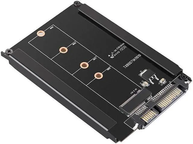 Alt view image 6 of 6 - M.2 NGFF SSD To 2.5 SATA 22Pin 6Gbps/s Expansion Adapter Card With Enclosure Socket M2 NGFF Adapter