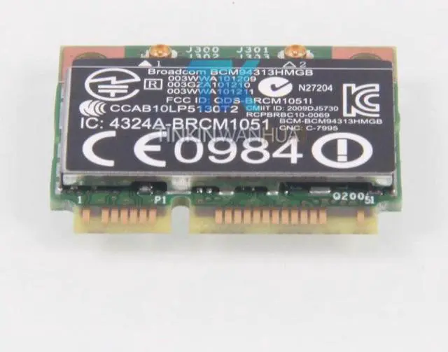 Alt view image 3 of 5 - 657325-001 New HP BroadCom BCM94313HMGB 802.11abn Wifi Bluetooth PCIE 4.0 Card